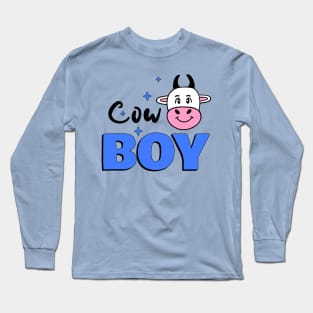 CUTE Cow Boy Cow Lover - Funny Cow Quotes Long Sleeve T-Shirt